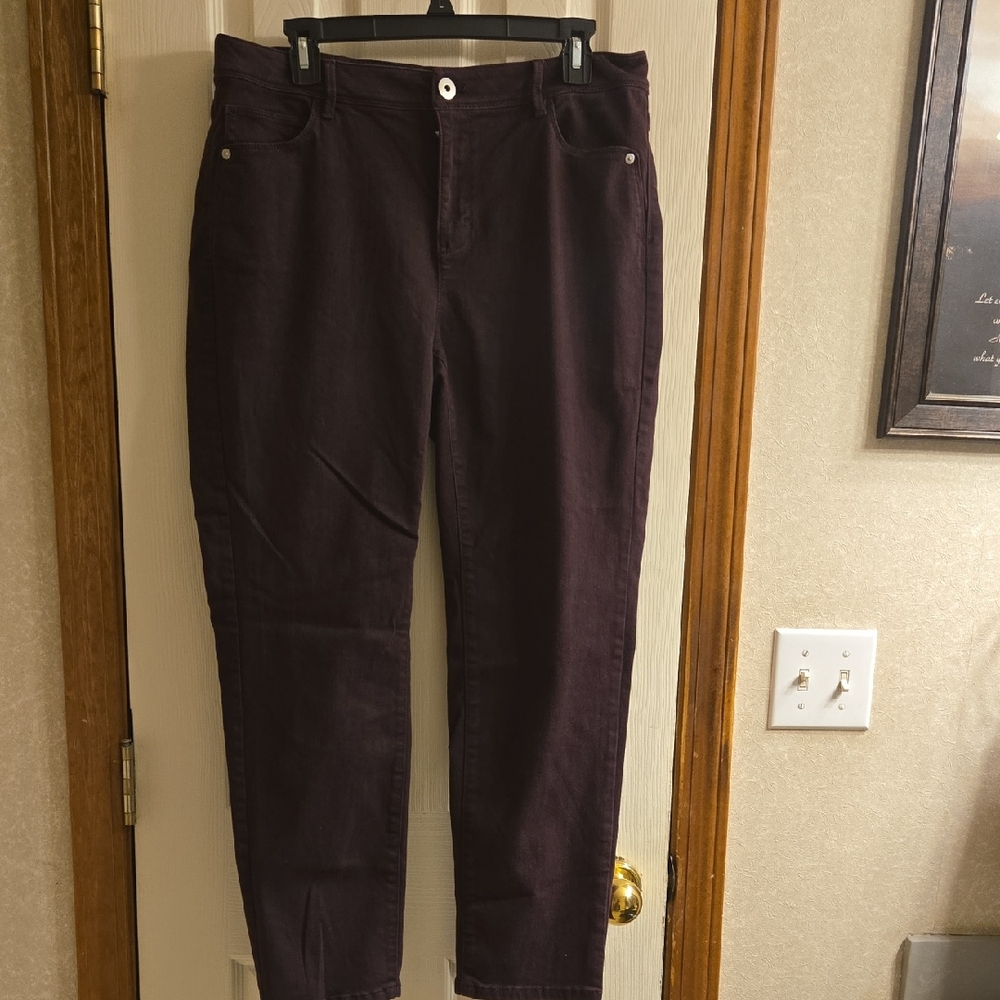 J. Jill Deep Plum Jeans